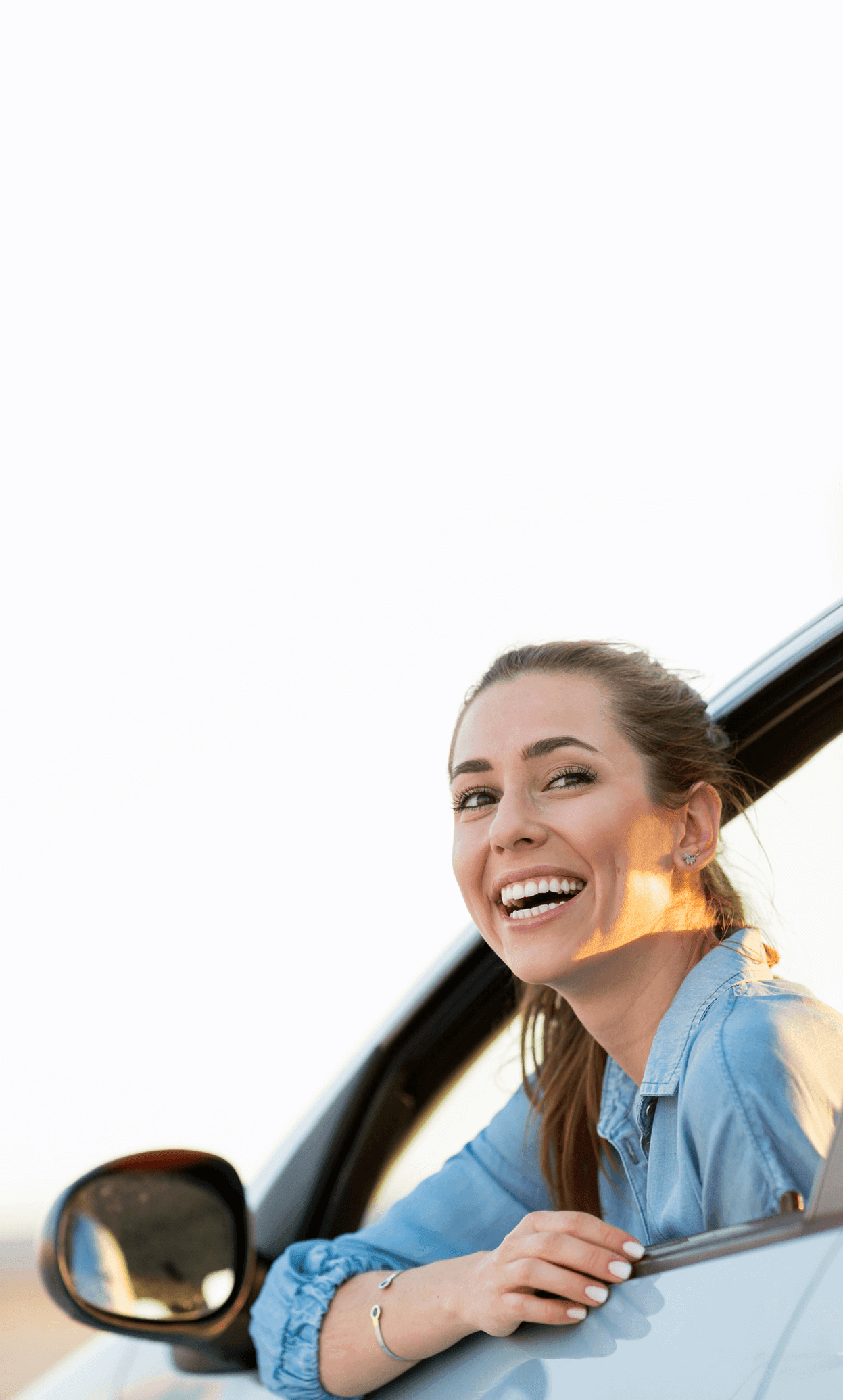 girl in the car